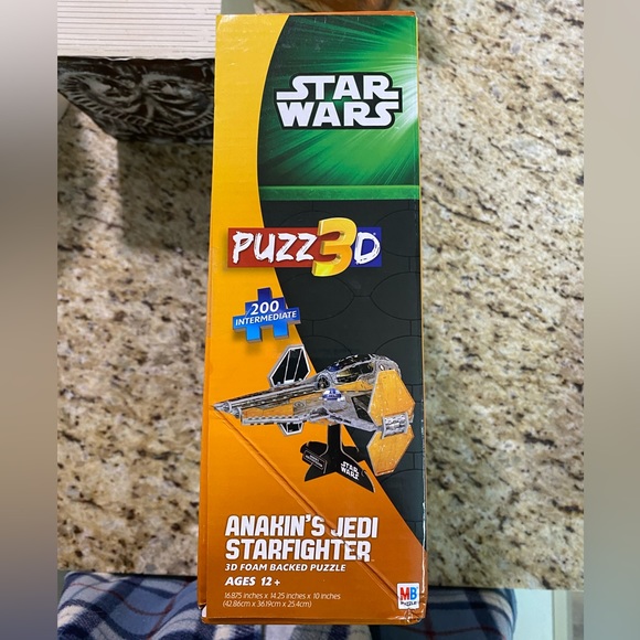 New MB Star Wars 3 D Puzzle Anakins’s Jedi Starfighter 220 Pc - Picture 3 of 4